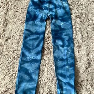 Free People Blue Tie-Dye Leggings